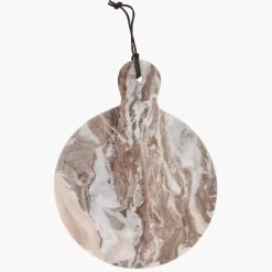 ADELSTEN BEIGE MARMUR. DESKA DO KROJENIA OKRĄGŁA 28X35X1,5CM BEŻ