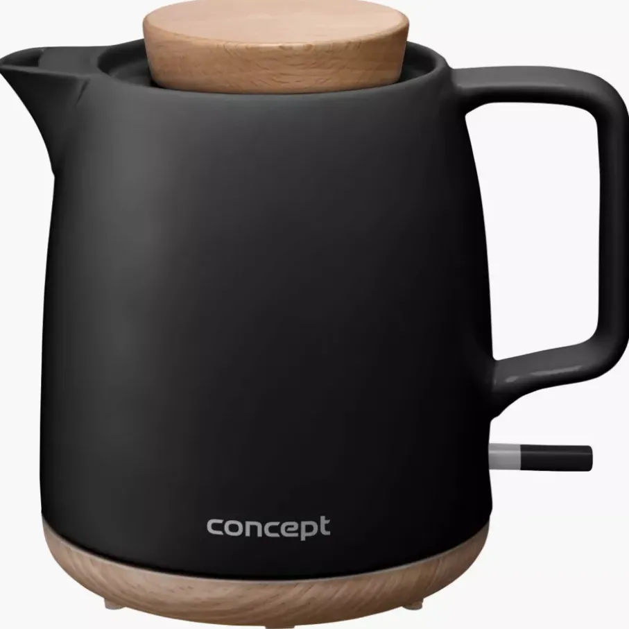 Czajnik elektryczny CONCEPT ELEGANT 1L ceramiczny czarny