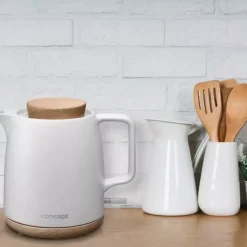 Czajnik elektryczny CONCEPT ELEGANT 1L ceramiczny biały