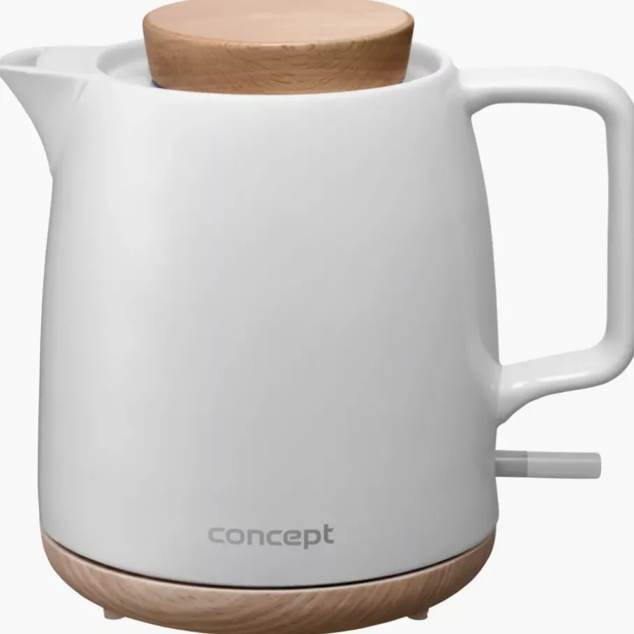 Czajnik elektryczny CONCEPT ELEGANT 1L ceramiczny biały