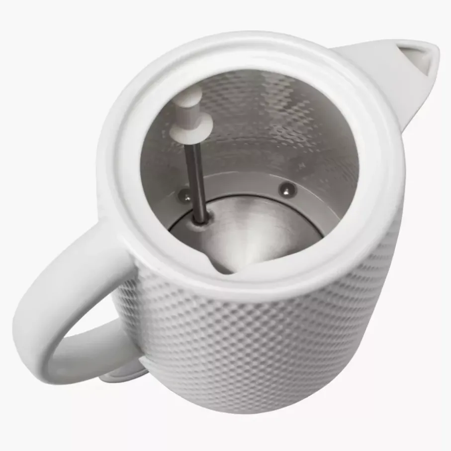 Czajnik elektryczny i 2 filiżanki CONCEPT 1,5 l biały ceramiczny