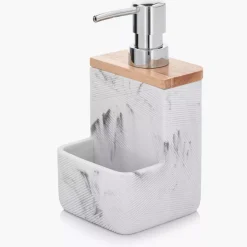 Dozownik do płynu do naczyń DUKA MODERN 200 ml biały szary