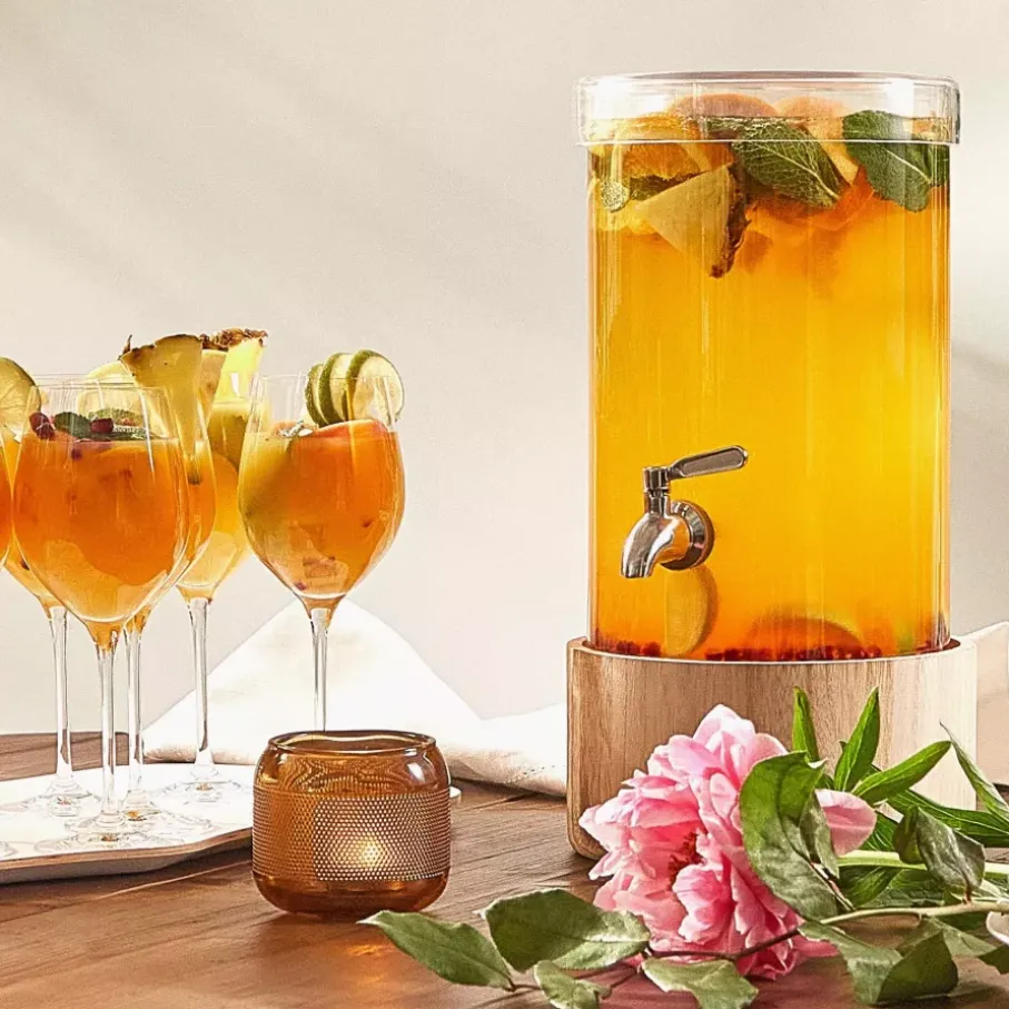 Dyspenser na napoje ze stojakiem DUKA TAP 6200 ml szkło