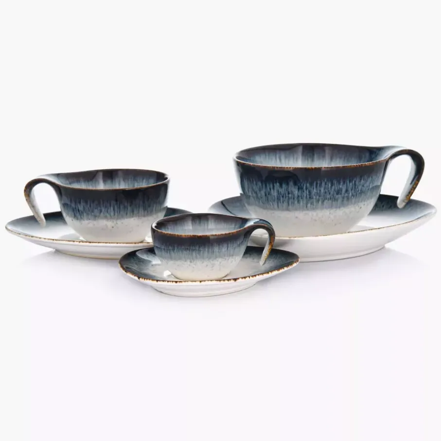 Filiżanka do espresso ze spodkiem DUKA TIME DIM 60 ml porcelanowa