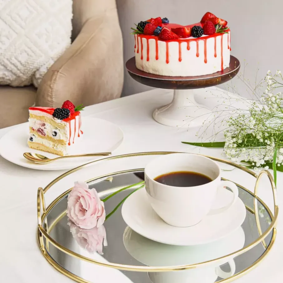 Filiżanka ze spodkiem DUKA EVERYDAY 250 ml biała porcelanowa