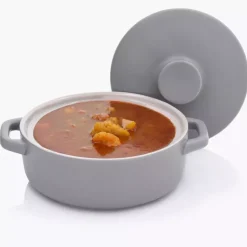 Forma do pieczenia zapiekania DUKA MANS 15.8 cm szara ceramiczna