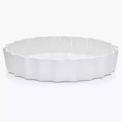 Forma do tarty okrągła DUKA NIKLAS 30 cm biała kamionka