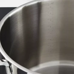 Garnek z pokrywą BERGHOFF HELIX 26 cm srebrny stalowy