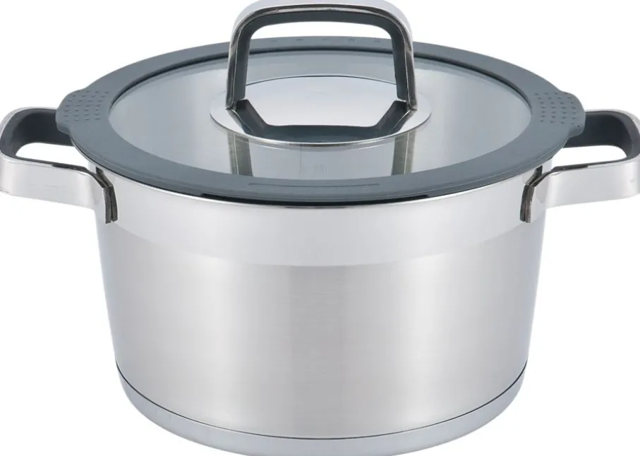 Garnek z pokrywką DUKA ESKIL 8500 ml srebrny stal nierdzewna