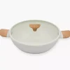 Garnek z pokrywką DUKA GRAN 3400 ml beżowy szary aluminiowy