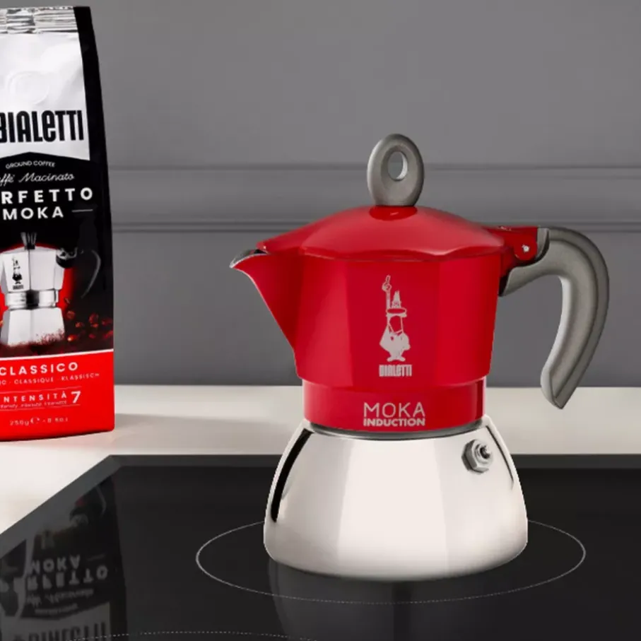 Kawiarka do kuchenki indukcyjnej BIALETTI New Moka czerwona 6tz
