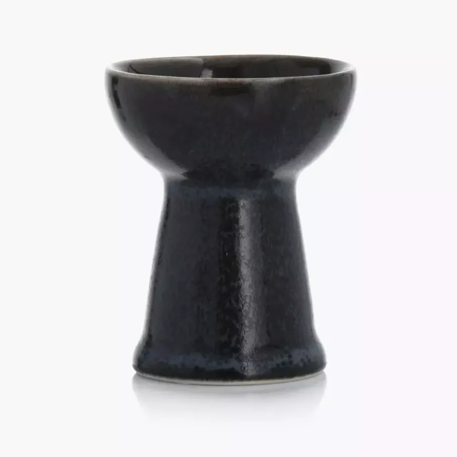 Kieliszek na jajko DUKA TIME BLACK grafitowy porcelanowy