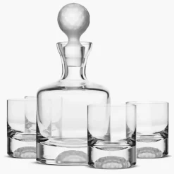 Komplet do whiskey KROSNO GOLF karafka 500 ml i 4 szklanki 280 ml