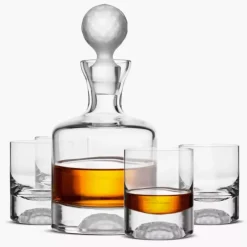 Komplet do whiskey KROSNO GOLF karafka 500 ml i 4 szklanki 280 ml