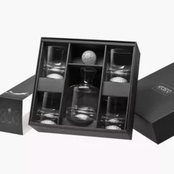 Komplet do whiskey KROSNO GOLF karafka 500 ml i 4 szklanki 280 ml