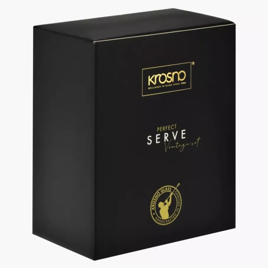 Komplet do whiskey KROSNO Perfect Serve Vintage Karafka 650 ml i 2 szklanki 300 ml