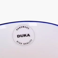 Kubek DUKA KROG 400 ml biały granatowy porcelana