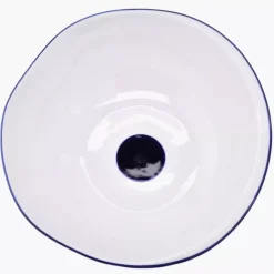 Misa sałatkowa DUKA KROG 2000 ml biała granatowa porcelana