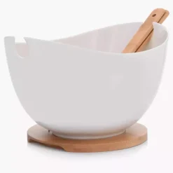 Misa ze sztućcami DUKA BAMBOO 28 cm biała