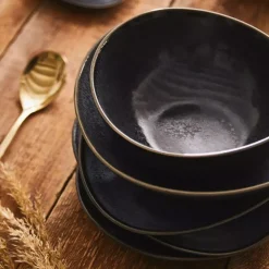 Miseczka DUKA TIME BLACK 150 ml grafitowa porcelanowa