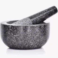 Moździerz DUKA GRANIT 17x8 cm grafitowy granit