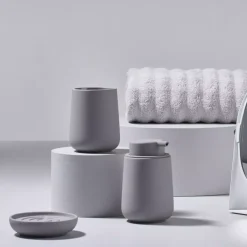 Mydelniczka ZONE DENMARK NOVA 11 cm szara porcelanowa