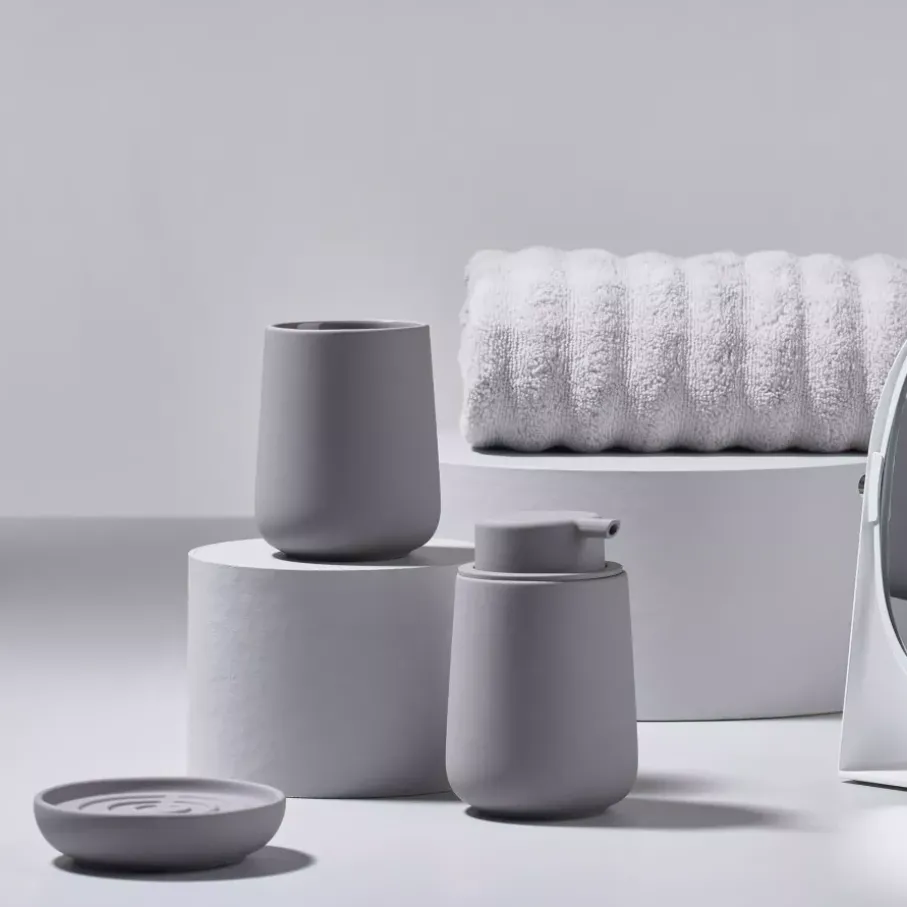Mydelniczka ZONE DENMARK NOVA 11 cm szara porcelanowa