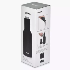 Młynek elektryczny grawitacyjny do soli lub pieprzu DUKA SUDD 22 cm czarny