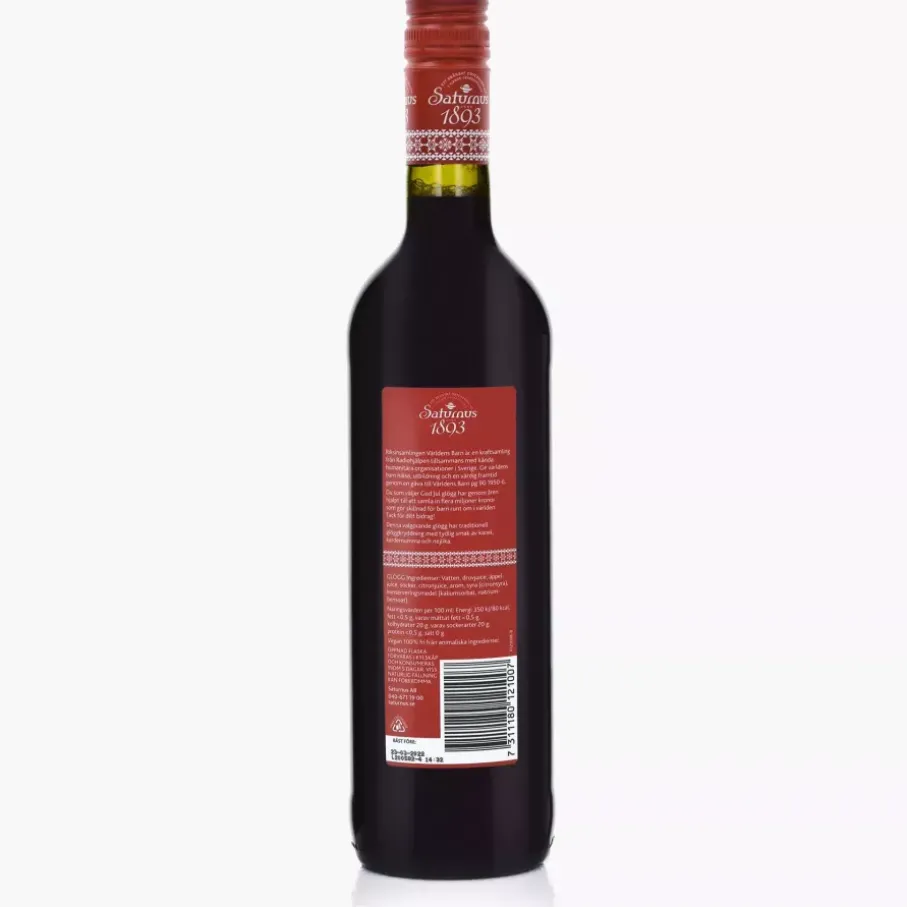 Napój szwedzki dodatek do wina bezalkoholowy SATURNUS GOD JUL GLOGG 750 ml