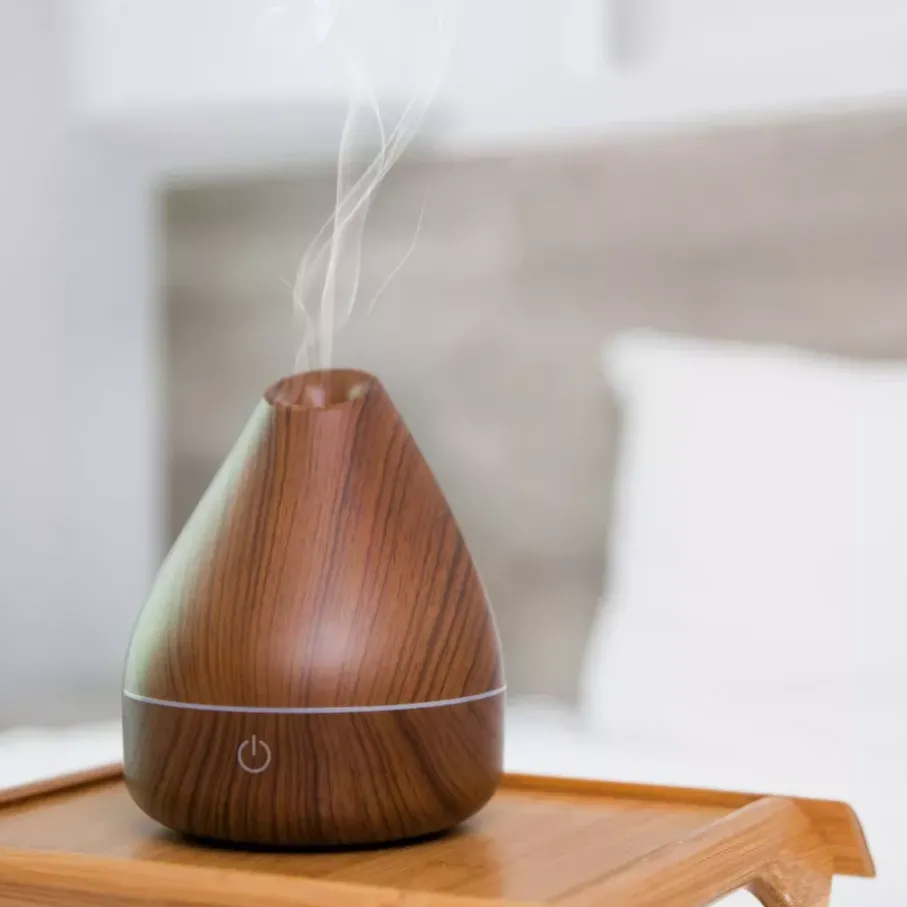 Nawilżacz powietrza ultradźwiękowy dyfuzor zapachowy 3w1 DUKA AROMA brązowy