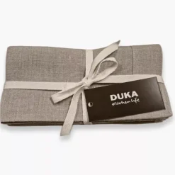 Obrus DUKA LYCKLIG 140x320 cm 100% len beżowy