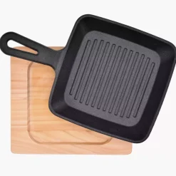 Patelnia grillowa z podstawką DUKA MUSN 15 cm żeliwo