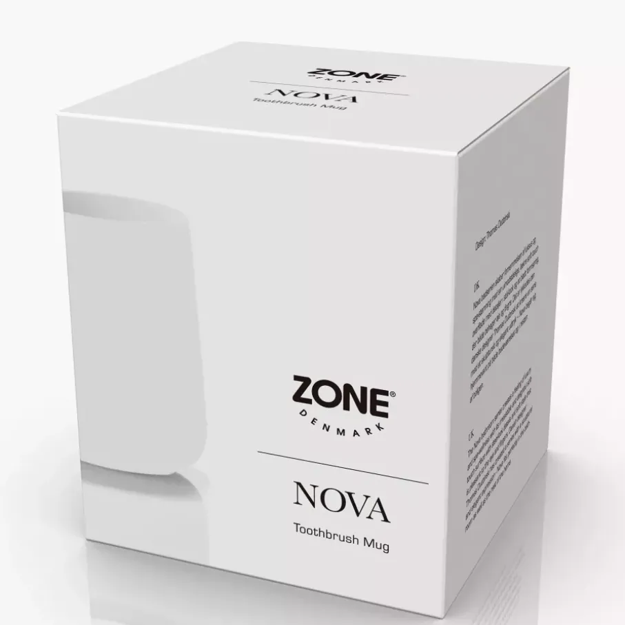 Pojemnik na szczoteczki do zębów ZONE DENMARK NOVA biały porcelanowy