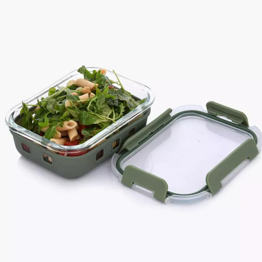 Pojemnik na żywność lunchbox DUKA IDEAL LUNCH 640 ml szklany