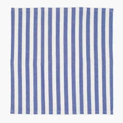 Serwetki w paski DUKA REMMAR JAQUARD 40x40 cm 2 szt. białe niebieskie bawełniane