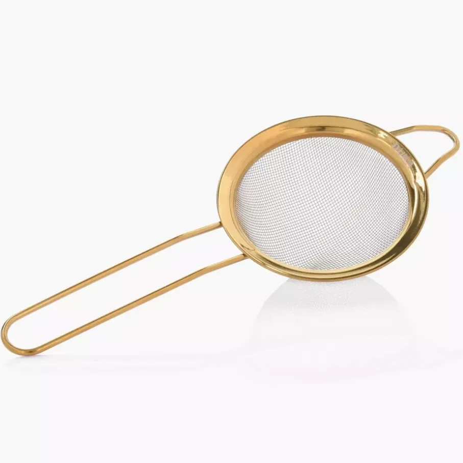 Sitko kuchenne DUKA GULD 9 cm złote stalowe