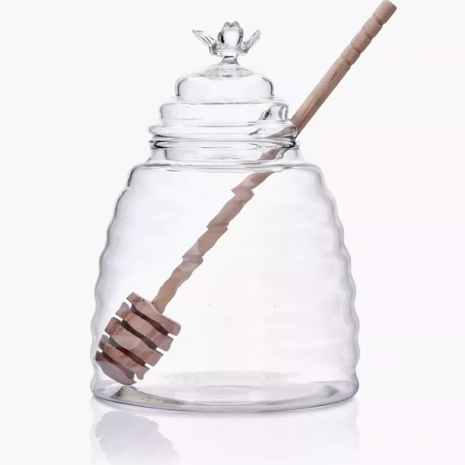 Słoik na miód z łyżeczką DUKA HONEY 500 ml szkło