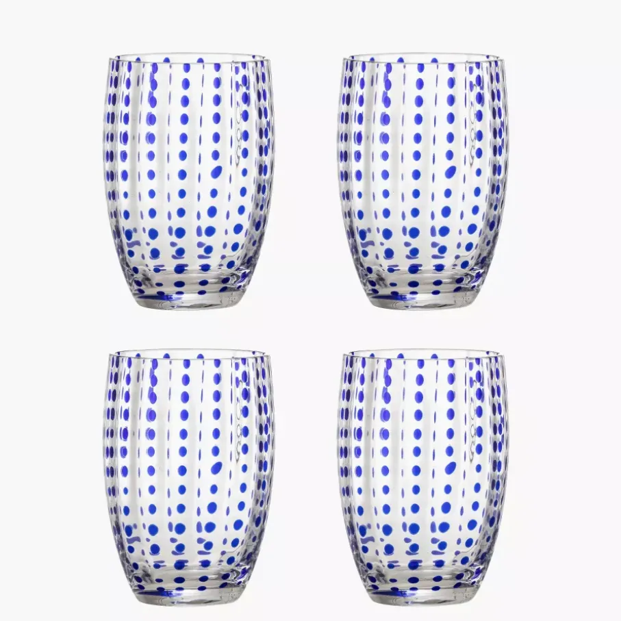 Szklanka 350ml zestaw 4 szt. BLOOMINGVILLE BRINLEY niebieska