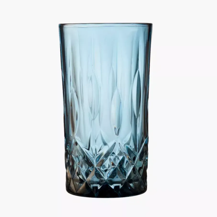Szklanki wysokie LYNGBY SORRENTO 4 szt. 380 ml niebieskie