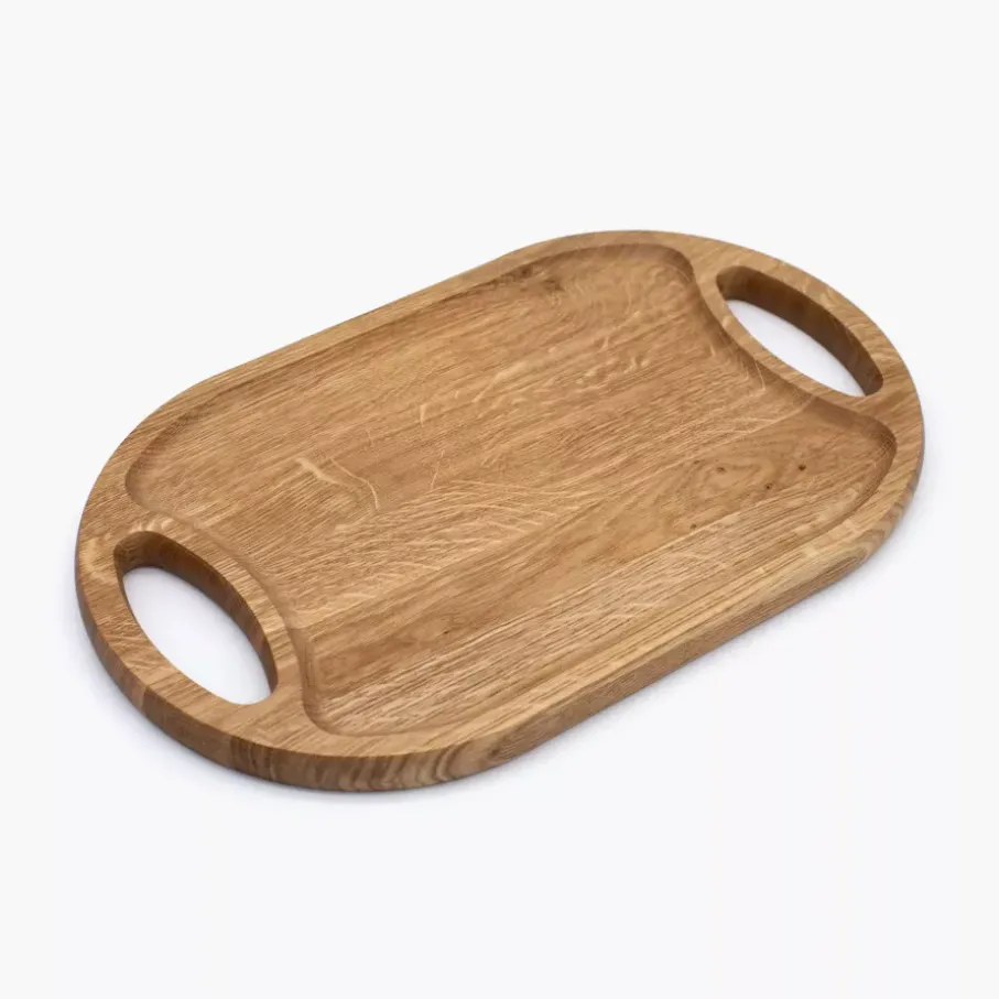 Taca do serwowania DUKA EK 40x24 cm drewniana dębowa