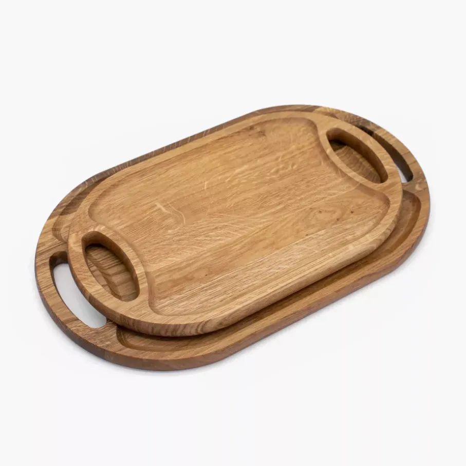 Taca do serwowania DUKA EK 40x24 cm drewniana dębowa