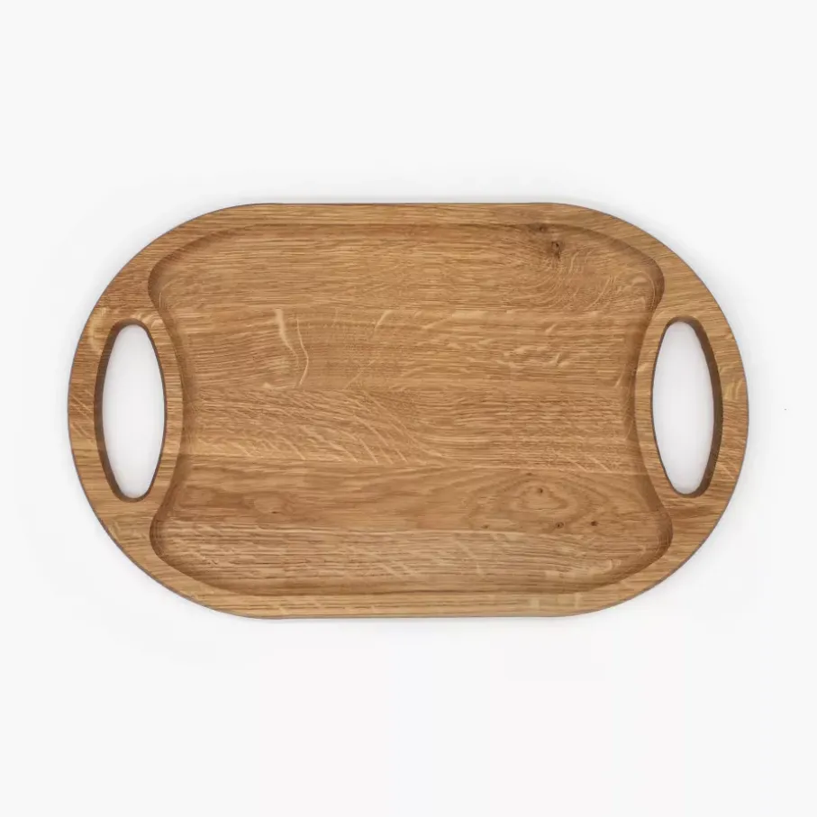 Taca do serwowania DUKA EK 40x24 cm drewniana dębowa
