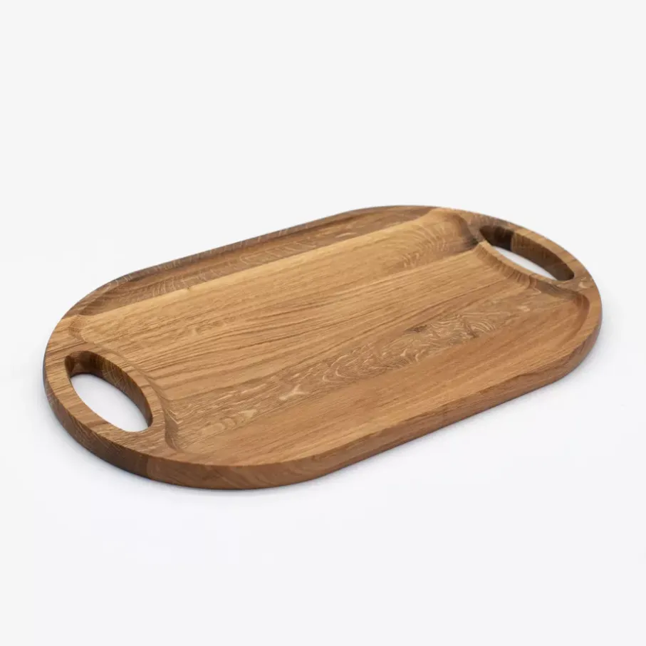 Taca do serwowania DUKA EK 48x29 cm drewniana dębowa