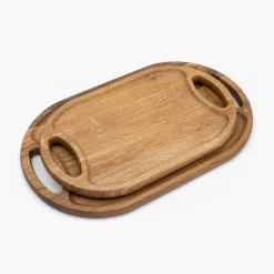 Taca do serwowania DUKA EK 48x29 cm drewniana dębowa