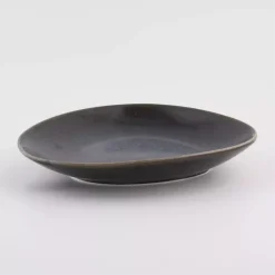 Talerz głęboki bulionówka ze spodkiem DUKA TIME BLACK 450 ml porcelanowy