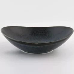Talerz głęboki DUKA TIME BLACK 22 cm grafitowy porcelanowy