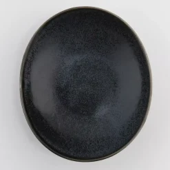 Talerz głęboki DUKA TIME BLACK 22 cm grafitowy porcelanowy