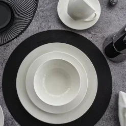 Talerz śniadaniowy DUKA EVERYDAY 20,5 cm biały porcelanowy