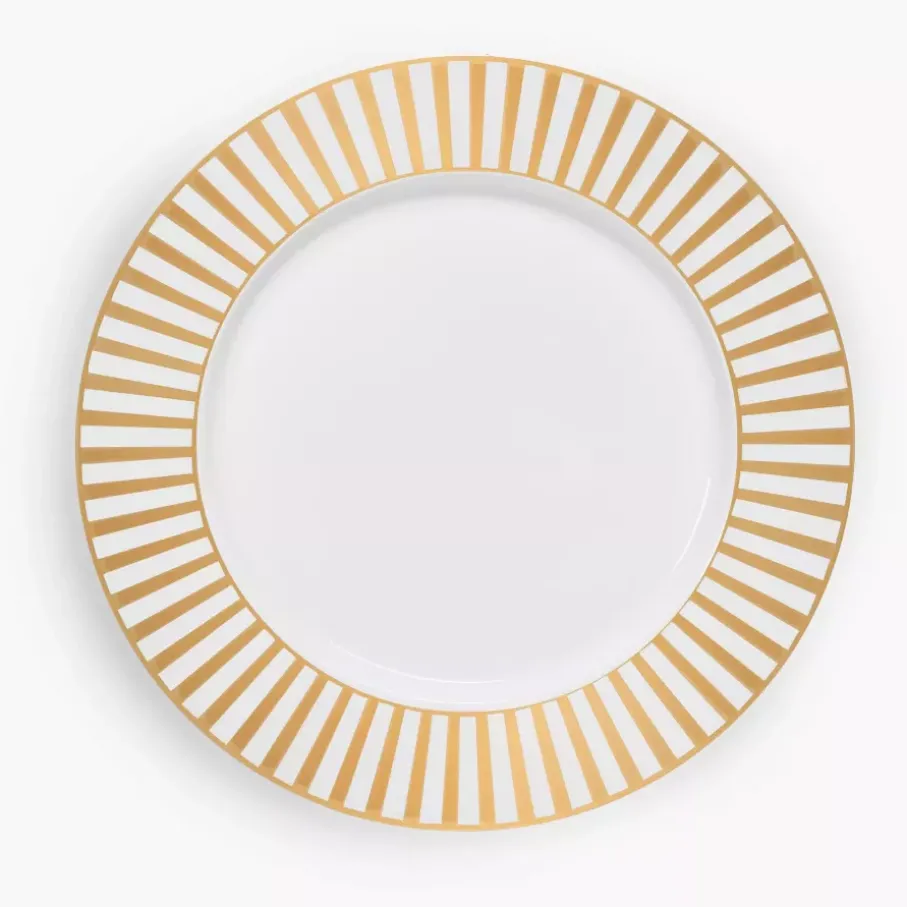 Talerz śniadaniowy DUKA GOLD 20 cm porcelanowy