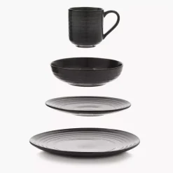 Talerz śniadaniowy DUKA SANDSTEN 22 cm szary kamionkowy